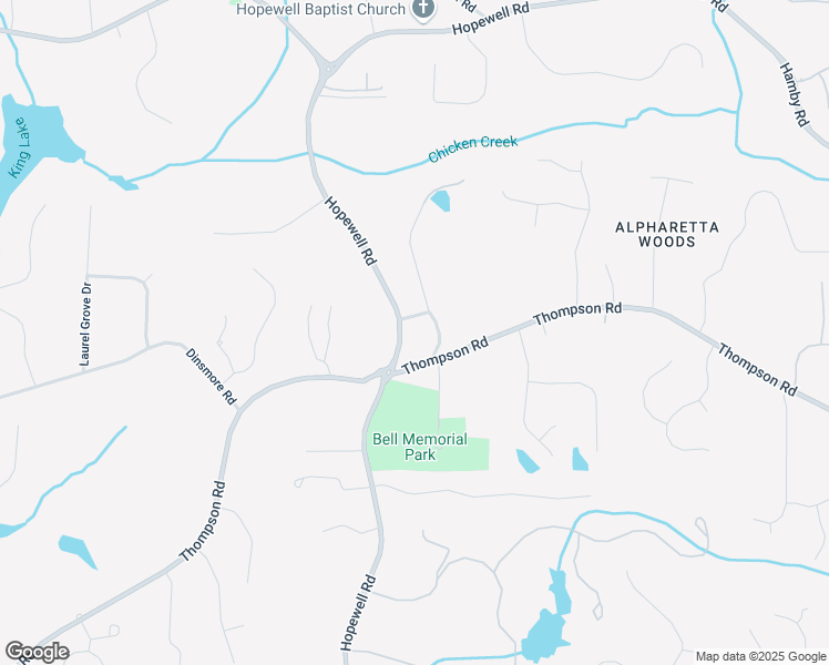 map of restaurants, bars, coffee shops, grocery stores, and more near 15355 Hopewell Road in Alpharetta