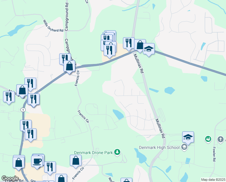 map of restaurants, bars, coffee shops, grocery stores, and more near 665 Blackwell Bend in Alpharetta
