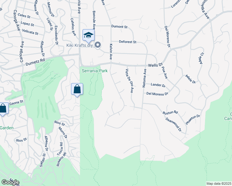 map of restaurants, bars, coffee shops, grocery stores, and more near 4659 Westchester Drive in Los Angeles