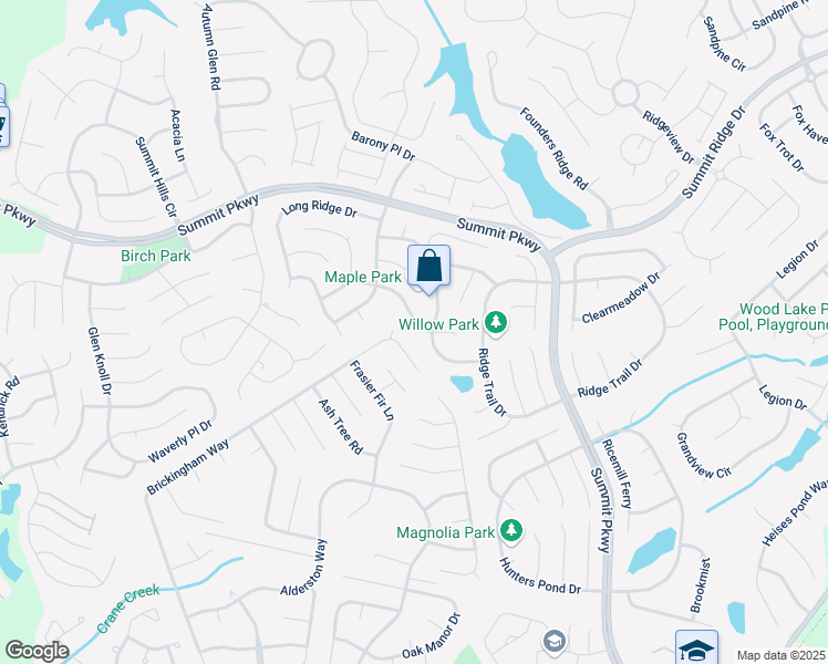 map of restaurants, bars, coffee shops, grocery stores, and more near 226 Fernview Drive in Columbia