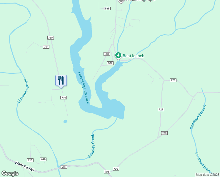 map of restaurants, bars, coffee shops, grocery stores, and more near 1996 County Road 728 in Cullman
