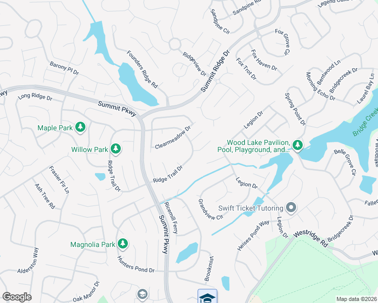 map of restaurants, bars, coffee shops, grocery stores, and more near 305 Ridge Trail Drive in Columbia