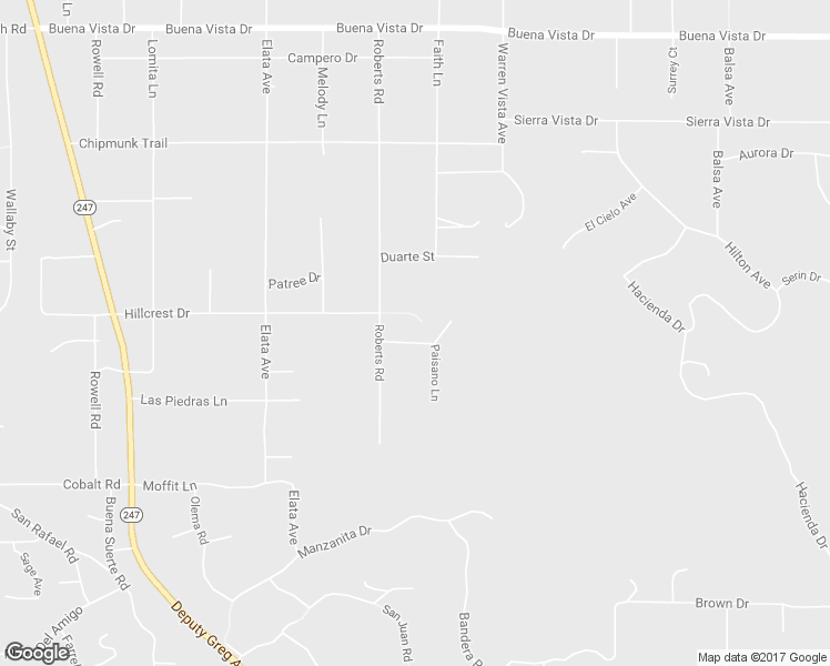 map of restaurants, bars, coffee shops, grocery stores, and more near 57672 Shepherd Lane in Yucca Valley