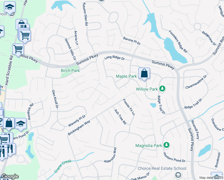 map of restaurants, bars, coffee shops, grocery stores, and more near 17 Dunoon Court in Columbia