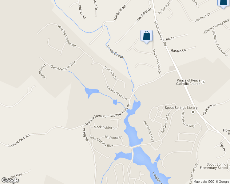 map of restaurants, bars, coffee shops, grocery stores, and more near 6531 Lemon Grass Lane in Flowery Branch