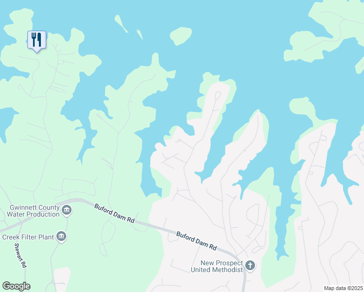 map of restaurants, bars, coffee shops, grocery stores, and more near 6318 Ansel Court Northeast in Buford