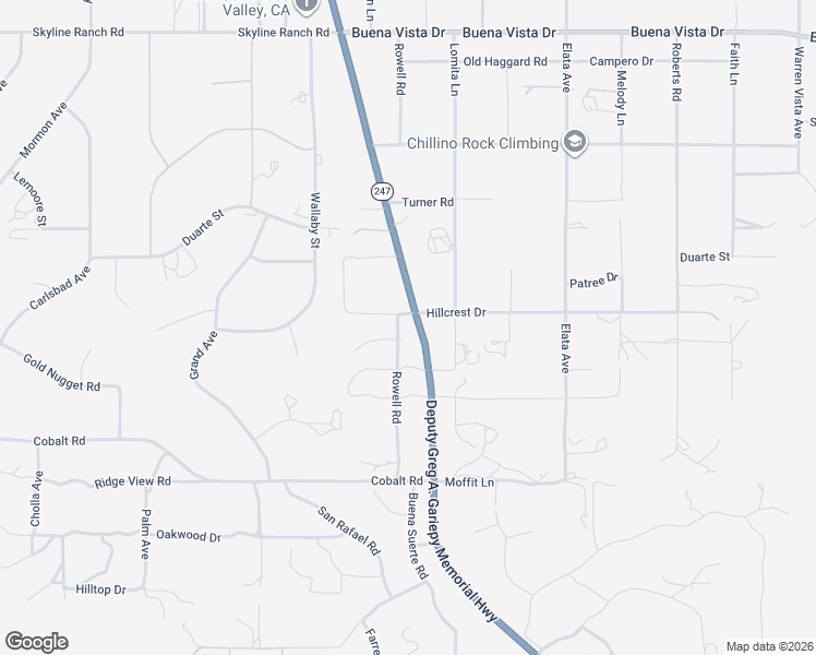 map of restaurants, bars, coffee shops, grocery stores, and more near 5426 Old Woman Springs Road in Yucca Valley