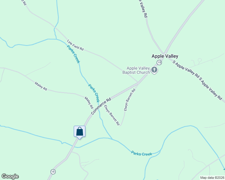 map of restaurants, bars, coffee shops, grocery stores, and more near 4261 Commerce Rd in Jefferson