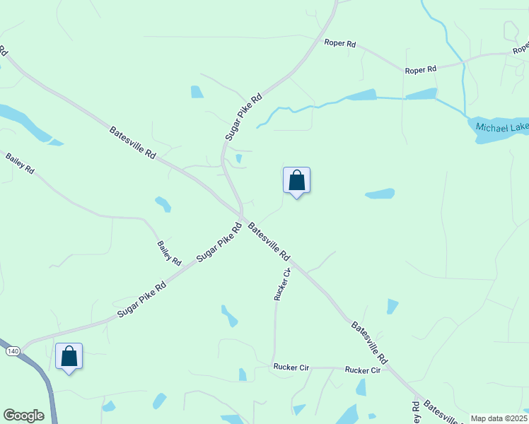 map of restaurants, bars, coffee shops, grocery stores, and more near 915 Homer Road in Woodstock