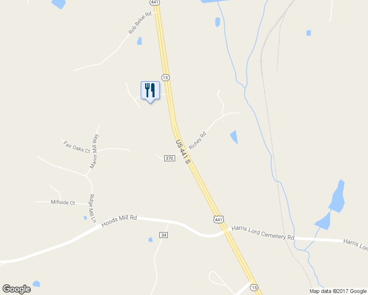 map of restaurants, bars, coffee shops, grocery stores, and more near 2040 U.S. 441 in Commerce