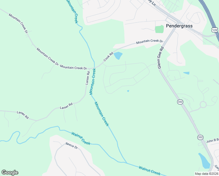 map of restaurants, bars, coffee shops, grocery stores, and more near 453 Morgan Creek Road in Pendergrass