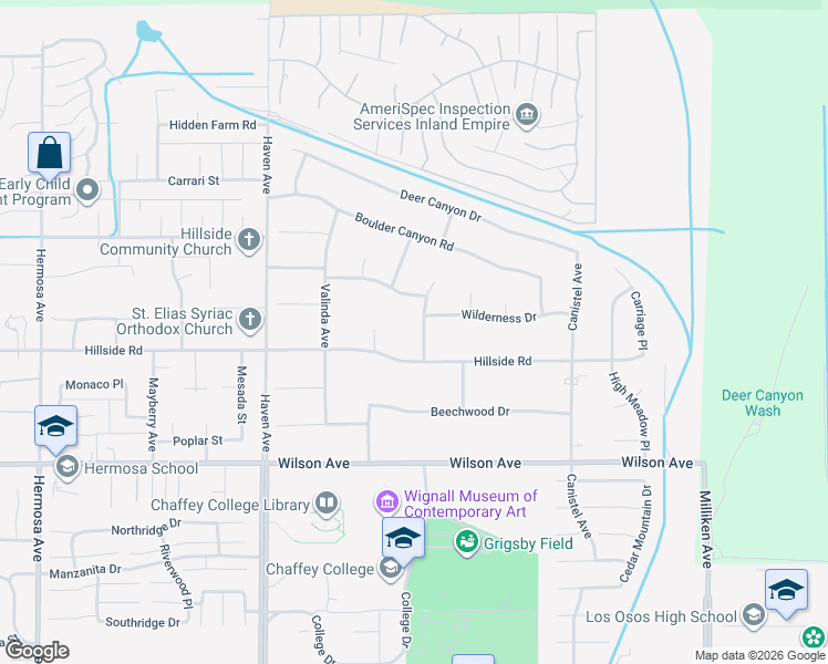 map of restaurants, bars, coffee shops, grocery stores, and more near 5528 Morning Star Drive in Rancho Cucamonga