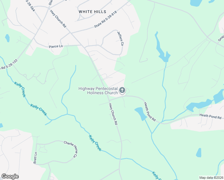 map of restaurants, bars, coffee shops, grocery stores, and more near 1600 Highway Church Road in Elgin