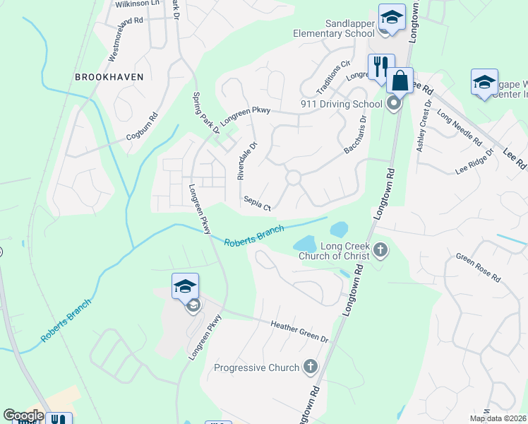 map of restaurants, bars, coffee shops, grocery stores, and more near 229 Sepia Court in Columbia
