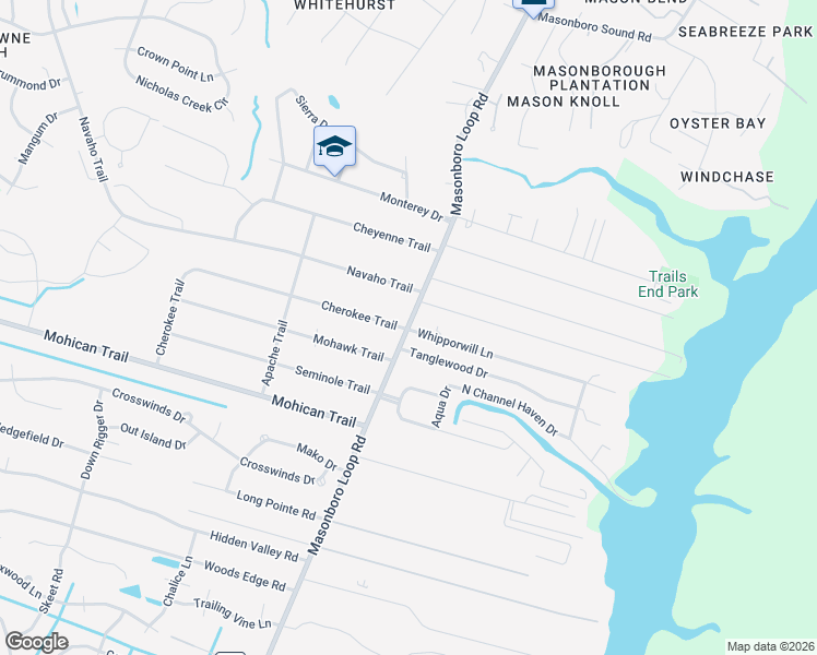 map of restaurants, bars, coffee shops, grocery stores, and more near 4559 Masonboro Loop Road in Wilmington