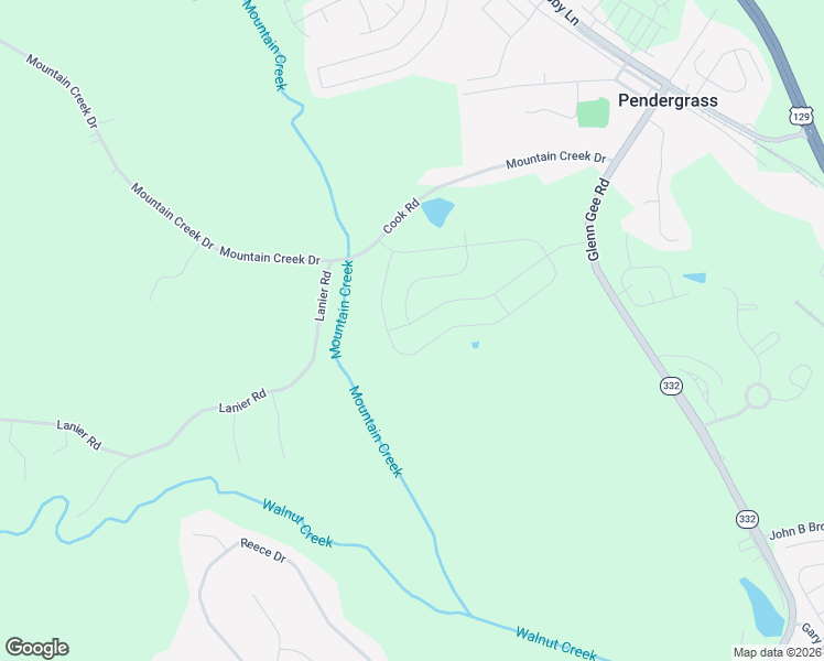 map of restaurants, bars, coffee shops, grocery stores, and more near 453 Morgan Creek Road in Pendergrass