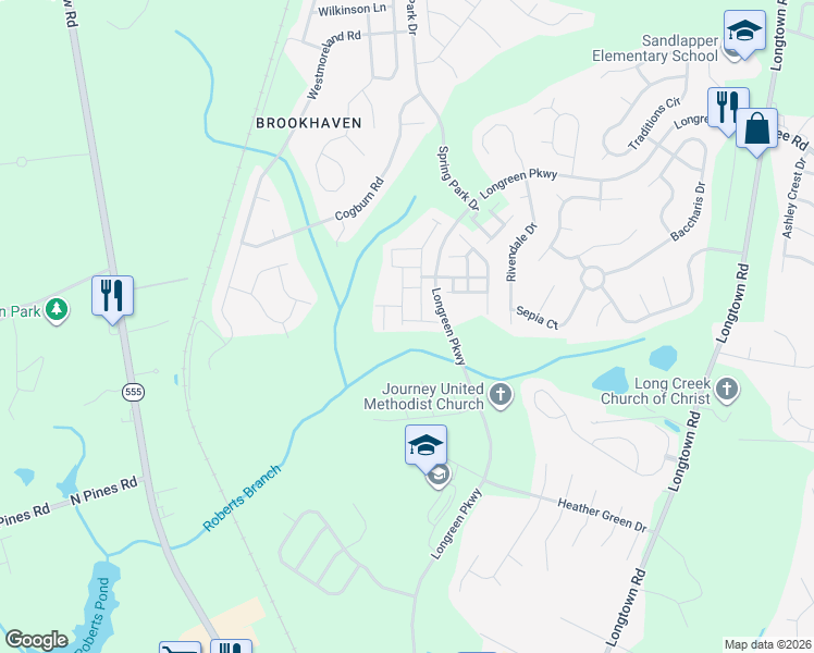 map of restaurants, bars, coffee shops, grocery stores, and more near 329 Tall Shadows Lane in Columbia