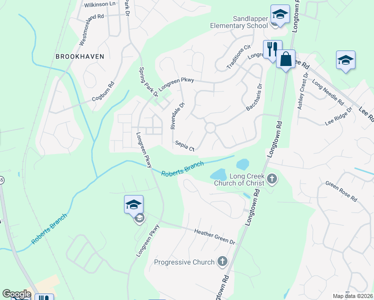 map of restaurants, bars, coffee shops, grocery stores, and more near 218 Sepia Court in Columbia
