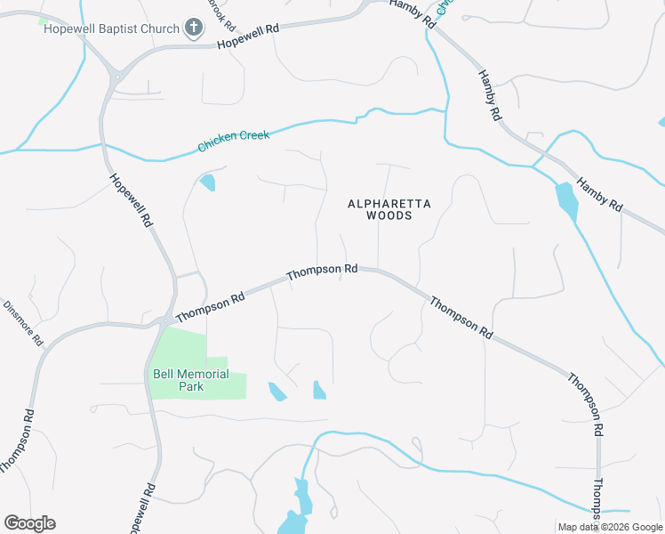 map of restaurants, bars, coffee shops, grocery stores, and more near 15545 South Thompson Road in Milton