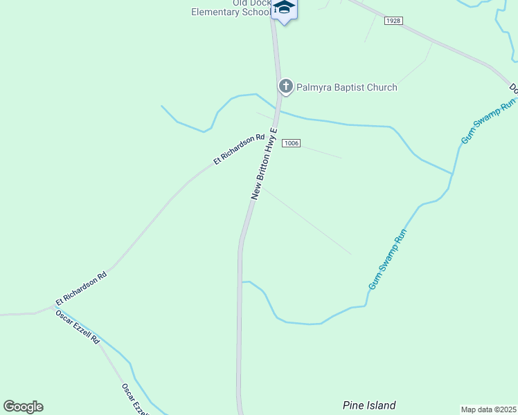 map of restaurants, bars, coffee shops, grocery stores, and more near 13159 New Britton Highway East in Nakina
