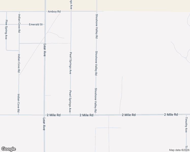 map of restaurants, bars, coffee shops, grocery stores, and more near 5400 Shoshone Valley Road in Twentynine Palms