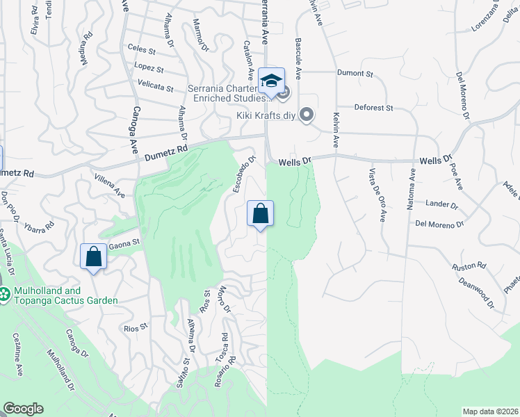 map of restaurants, bars, coffee shops, grocery stores, and more near 4742 Bedel Street in Los Angeles