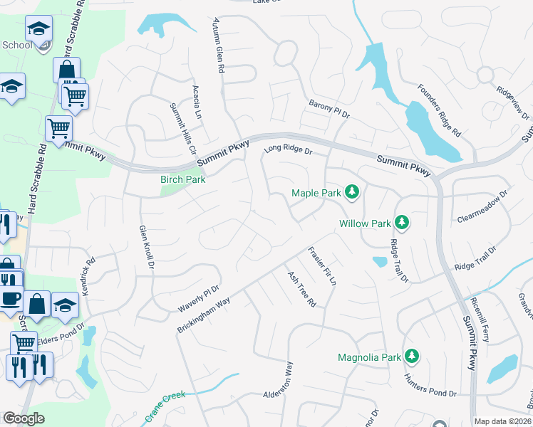 map of restaurants, bars, coffee shops, grocery stores, and more near 7 Dunoon Court in Columbia