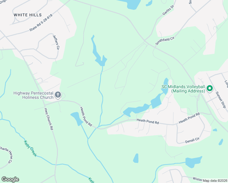 map of restaurants, bars, coffee shops, grocery stores, and more near 1121 White Pond Road in Elgin