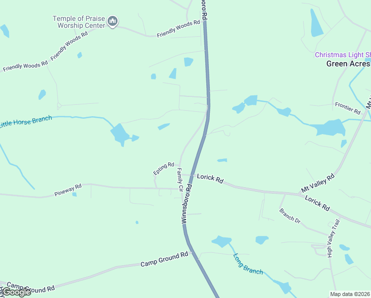 map of restaurants, bars, coffee shops, grocery stores, and more near 210 Family Circle in Blythewood