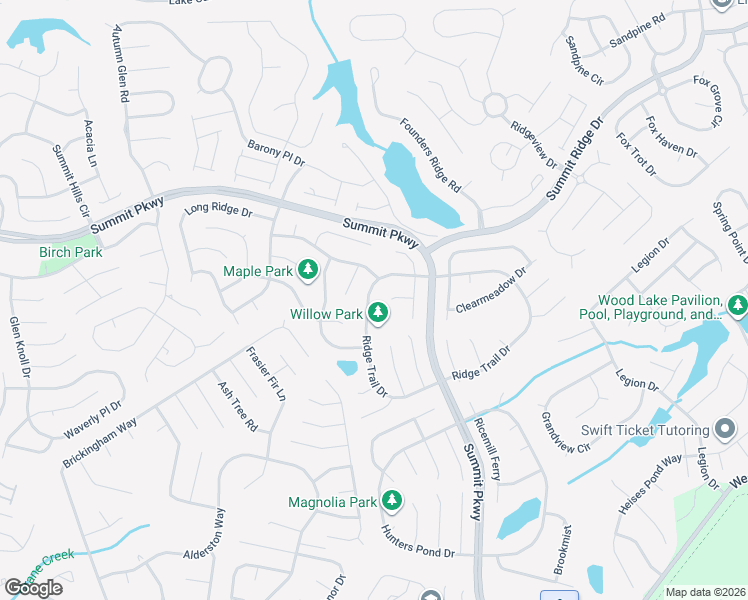 map of restaurants, bars, coffee shops, grocery stores, and more near 611 Ridge Trail Drive in Columbia