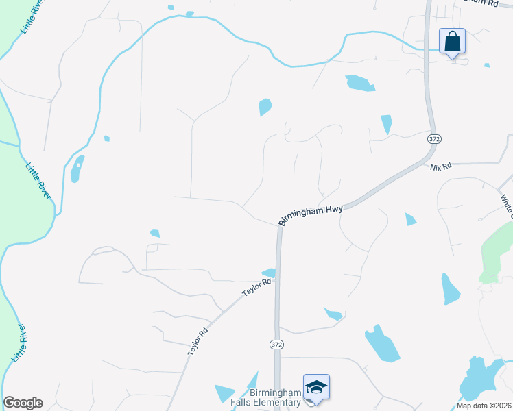 map of restaurants, bars, coffee shops, grocery stores, and more near 15425 Thorntree Run in Alpharetta
