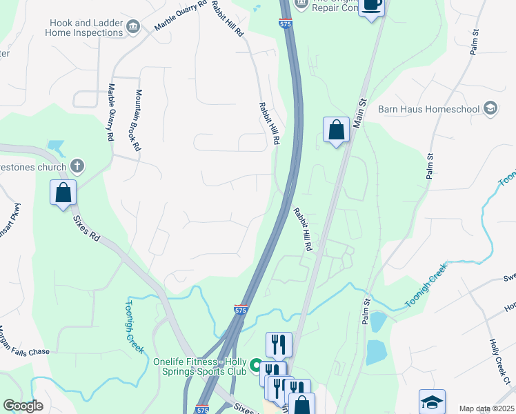 map of restaurants, bars, coffee shops, grocery stores, and more near 160 Wentworth Drive in Canton