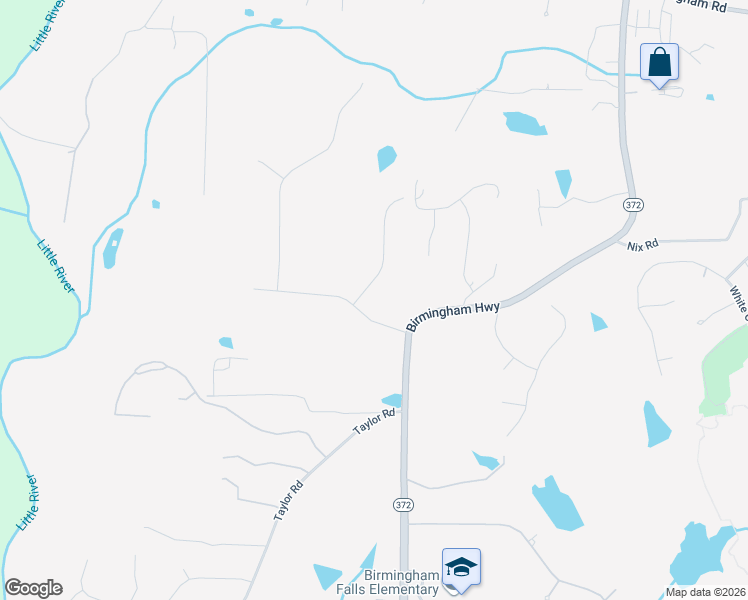 map of restaurants, bars, coffee shops, grocery stores, and more near 15425 Thorntree Run in Alpharetta