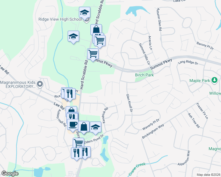 map of restaurants, bars, coffee shops, grocery stores, and more near 10 Finch Wood Drive in Columbia