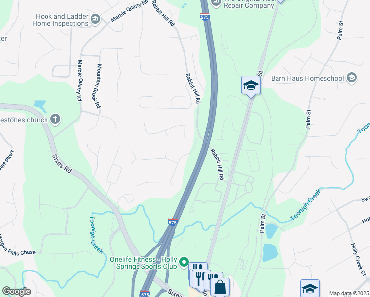 map of restaurants, bars, coffee shops, grocery stores, and more near 160 Wentworth Drive in Canton