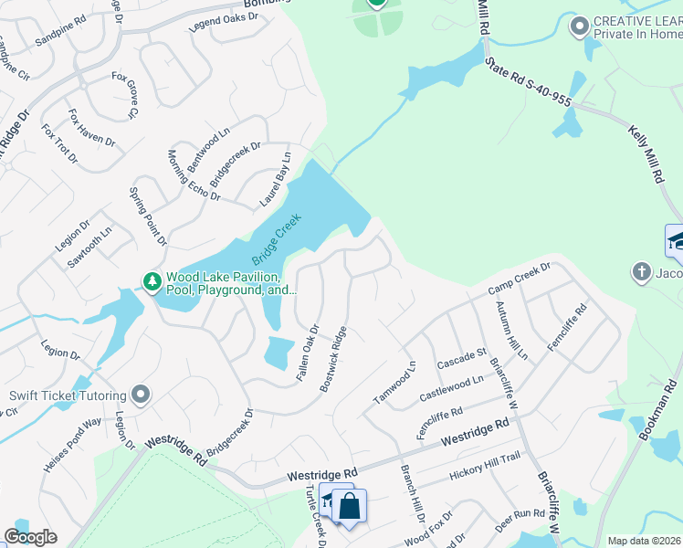 map of restaurants, bars, coffee shops, grocery stores, and more near 401 Bostwick Ridge in Columbia