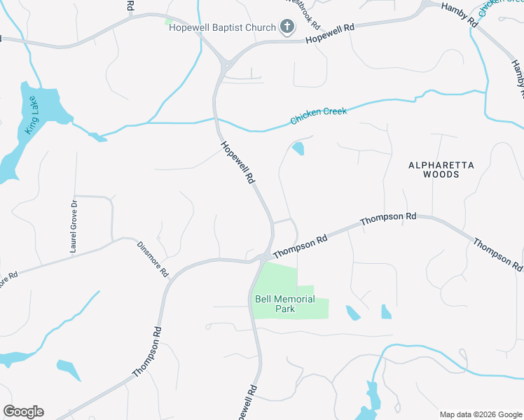 map of restaurants, bars, coffee shops, grocery stores, and more near 15440 Hopewell Road in Milton