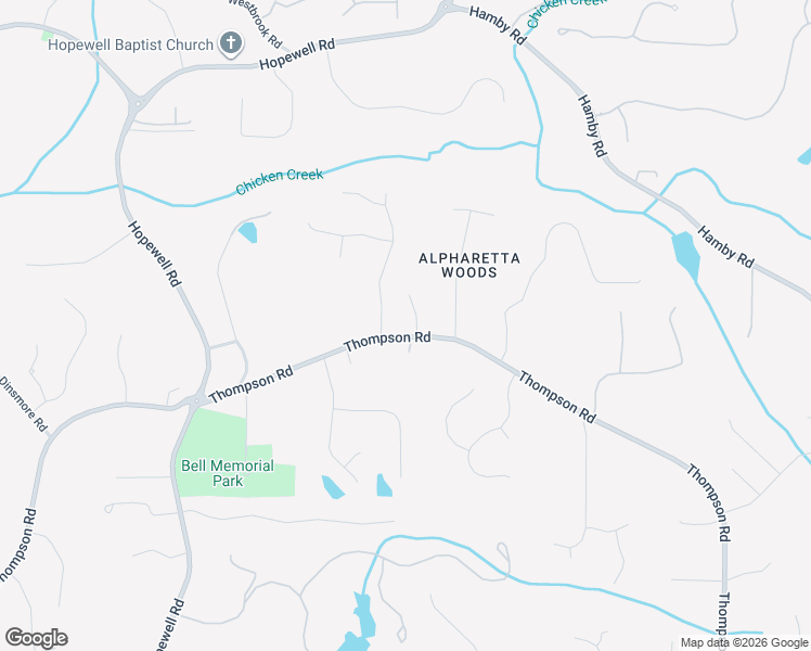 map of restaurants, bars, coffee shops, grocery stores, and more near 15545 South Thompson Road in Milton