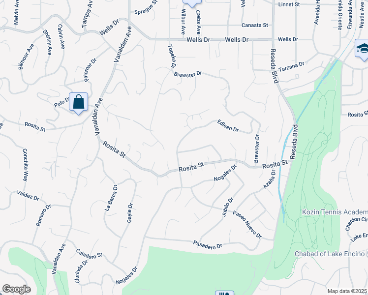 map of restaurants, bars, coffee shops, grocery stores, and more near 4676 Arriba Drive in Los Angeles