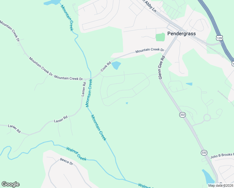 map of restaurants, bars, coffee shops, grocery stores, and more near 379 Morgan Creek Road in Pendergrass