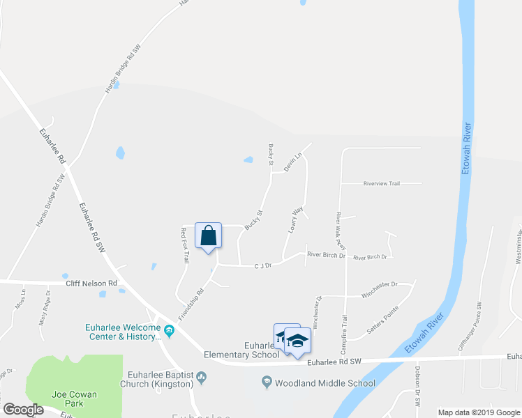 map of restaurants, bars, coffee shops, grocery stores, and more near 35 Bucky Street in Kingston