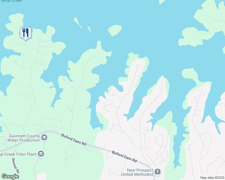 map of restaurants, bars, coffee shops, grocery stores, and more near 6337 Ansel Court Northeast in Buford
