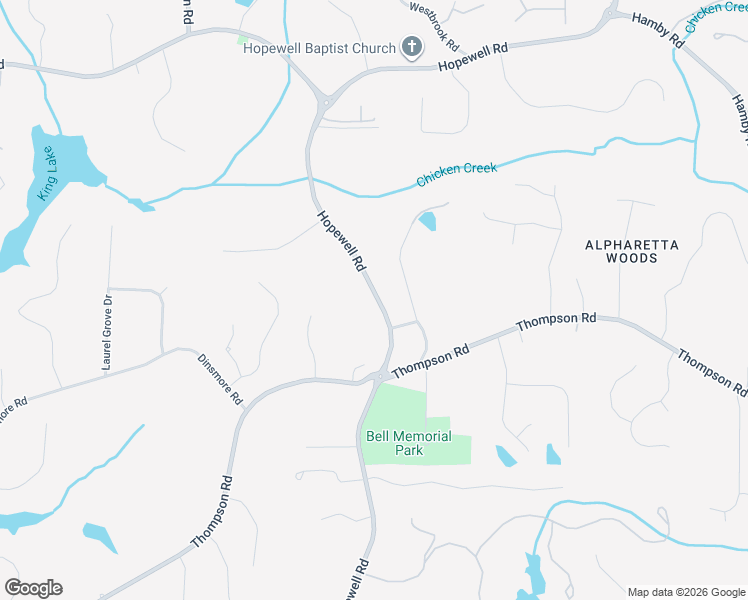 map of restaurants, bars, coffee shops, grocery stores, and more near 15430 Hopewell Road in Milton