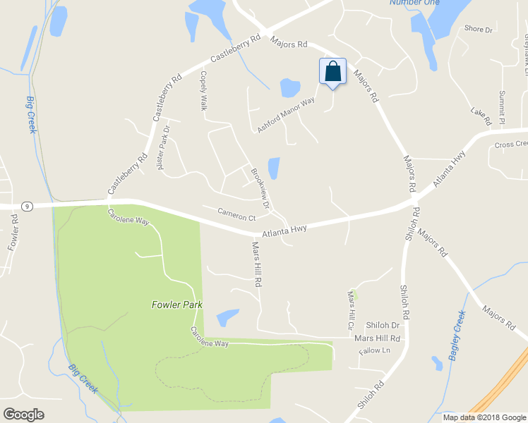 map of restaurants, bars, coffee shops, grocery stores, and more near 3810 Cameron Court in Cumming