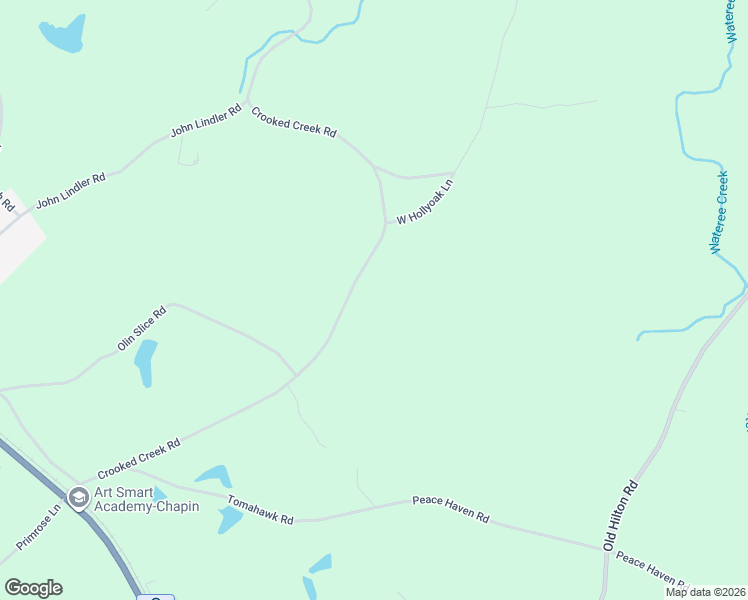 map of restaurants, bars, coffee shops, grocery stores, and more near 435 Crooked Creek Road in Chapin