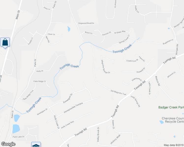 map of restaurants, bars, coffee shops, grocery stores, and more near 780 Old Magnolia Trail in Canton
