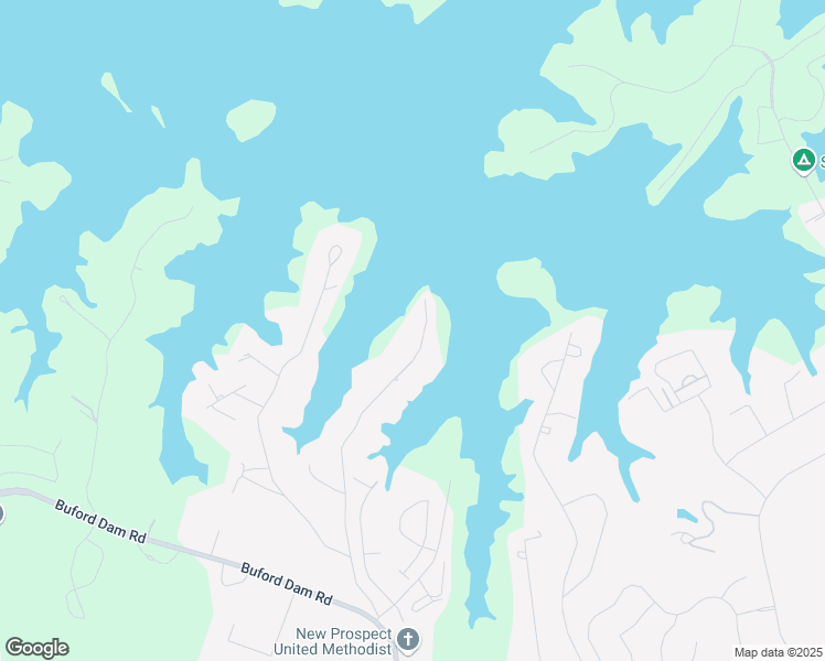 map of restaurants, bars, coffee shops, grocery stores, and more near 6316 Woodlake Drive in Buford