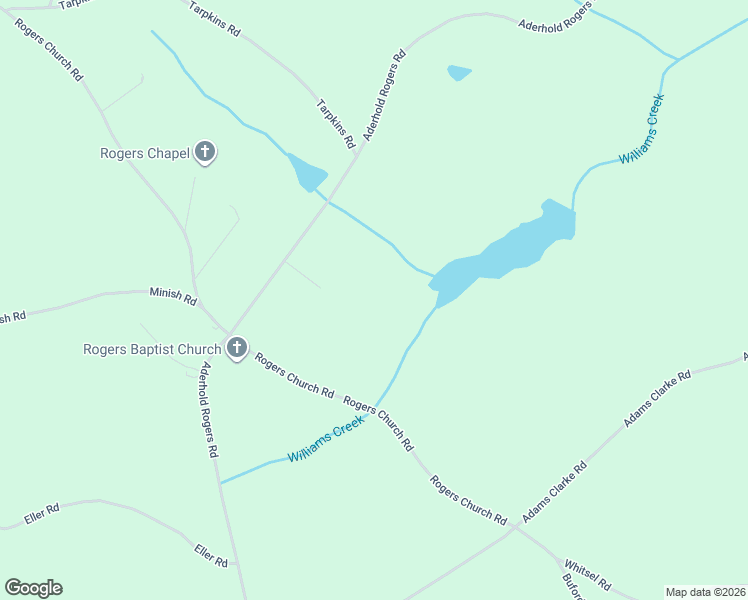 map of restaurants, bars, coffee shops, grocery stores, and more near 1118 Aderhold Rogers Road in Commerce