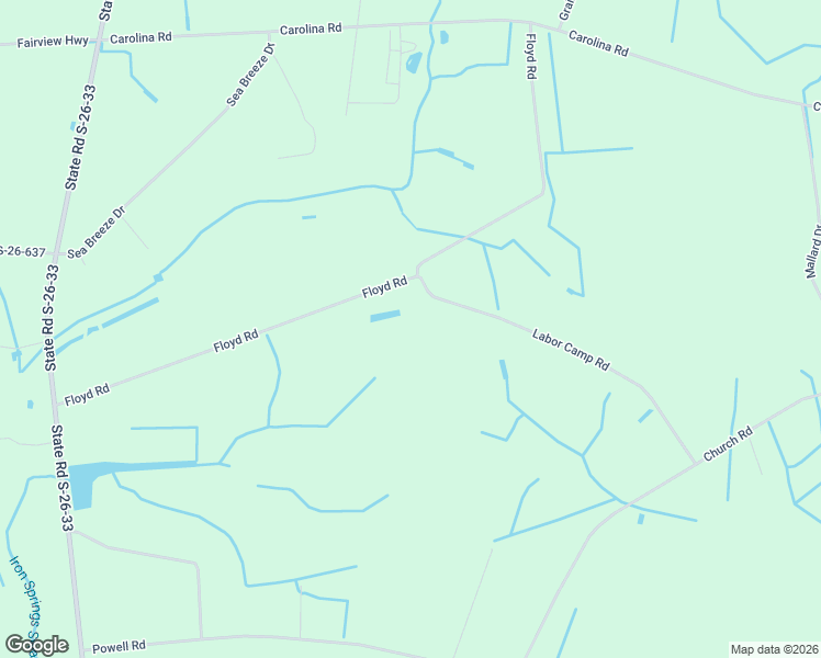 map of restaurants, bars, coffee shops, grocery stores, and more near 3402 Floyd Road in Green Sea