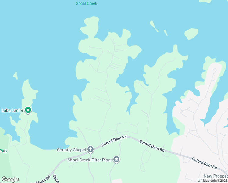 map of restaurants, bars, coffee shops, grocery stores, and more near 6535 Garrett Road in Buford